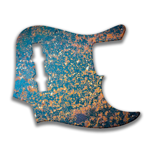 Fender Fender J Bass 4 String Deluxe Active MIM Profile Custom Pickguard Scratchplate Rust Design