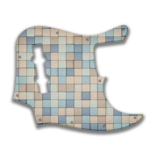 Fender Fender J Bass 4 String Deluxe Active MIM Profile Custom Pickguard Scratchplate TILES Design