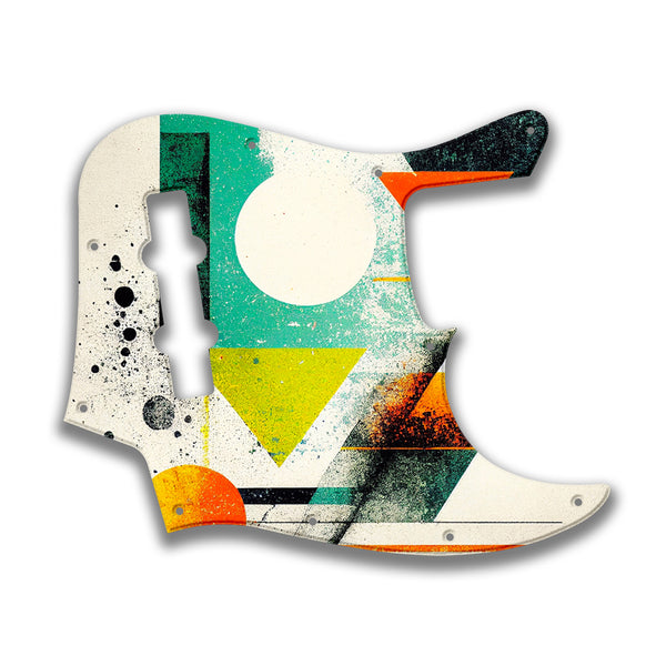 Fender Fender J Bass 4 String Standard Profile Custom Pickguard Scratchplate ABSTRACT Design