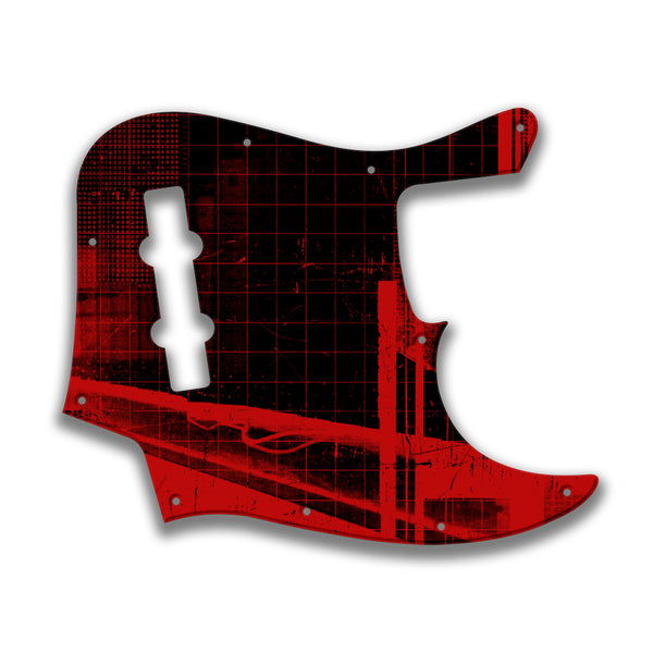 Fender Fender J Bass 4 String Standard Profile Custom Pickguard Scratchplate ABSTRACT Design