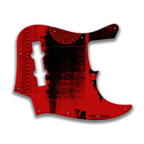 Fender Fender J Bass 4 String Standard Profile Custom Pickguard Scratchplate ABSTRACT Design