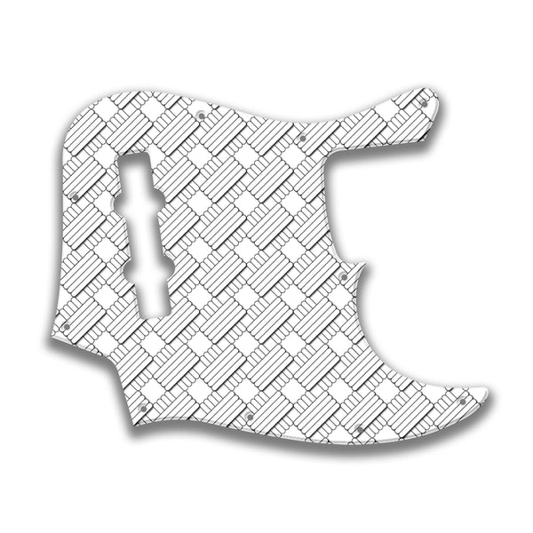 Fender Fender J Bass 4 String Standard Profile Custom Pickguard Scratchplate GEOMETRIC Design