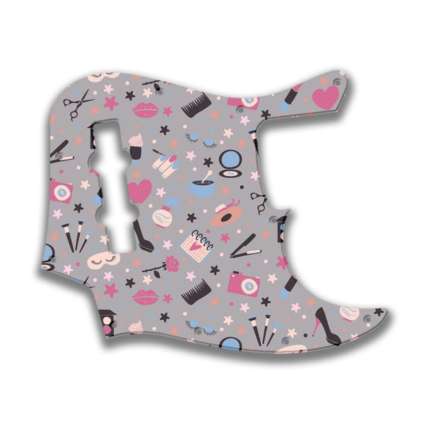 Fender Fender J Bass 4 String Standard Profile Custom Pickguard Scratchplate GIRLY Design