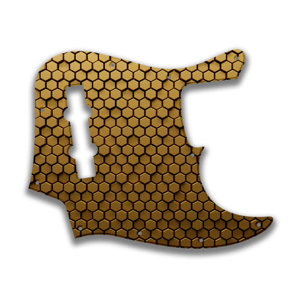 Fender Fender J Bass 4 String Standard Profile Custom Pickguard Scratchplate HONEYCOMB Design