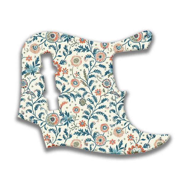 Fender Fender J Bass 4 String Standard Profile Custom Pickguard Scratchplate INDIAN_FLORAL Design