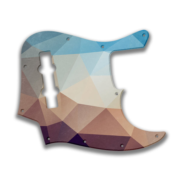 Fender Fender J Bass 4 String Standard Profile Custom Pickguard Scratchplate POLYGON Design