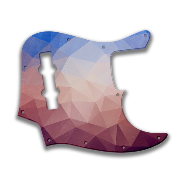 Fender Fender J Bass 4 String Standard Profile Custom Pickguard Scratchplate POLYGON Design