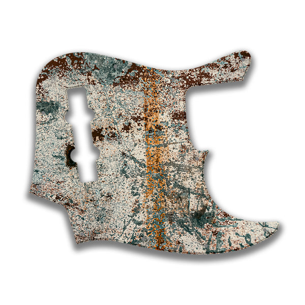 Fender Fender J Bass 4 String Standard Profile Custom Pickguard Scratchplate Rust Design