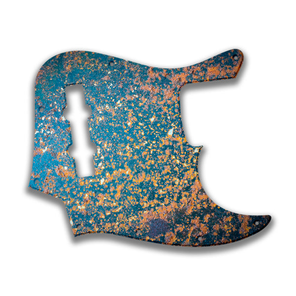 Fender Fender J Bass 4 String Standard Profile Custom Pickguard Scratchplate Rust Design