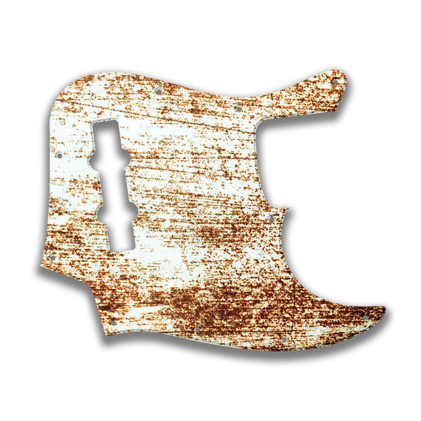 Fender Fender J Bass 4 String Standard Profile Custom Pickguard Scratchplate Rust Design