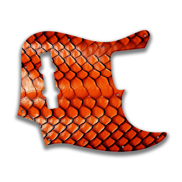 Fender Fender J Bass 4 String Standard Profile Custom Pickguard Scratchplate Snake Design