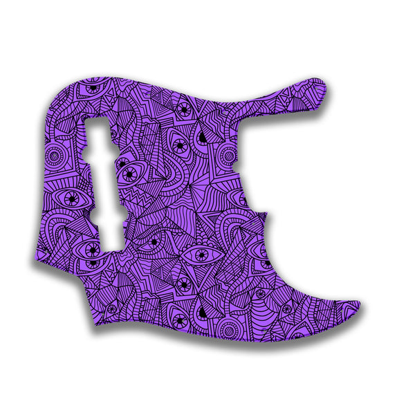 Fender Fender J Bass Deluxe 5 String (pre 2010) Profile Custom Pickguard Scratchplate Abstract Design