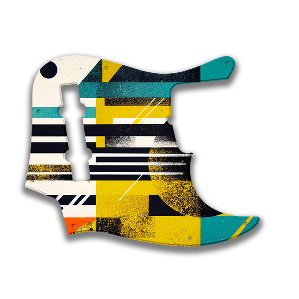 Fender Fender J Bass Deluxe 5 String (pre 2010) Profile Custom Pickguard Scratchplate ABSTRACT Design