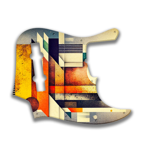 Fender Fender J Bass Deluxe 5 String (pre 2010) Profile Custom Pickguard Scratchplate ABSTRACT Design