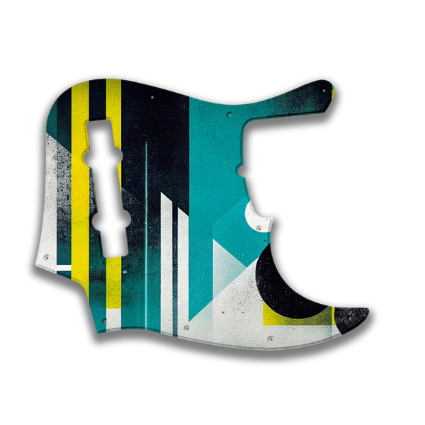 Fender Fender J Bass Deluxe 5 String (pre 2010) Profile Custom Pickguard Scratchplate ABSTRACT Design