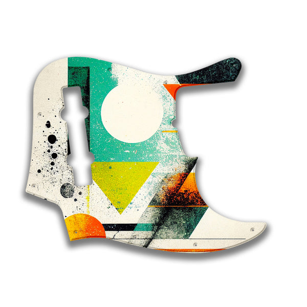 Fender Fender J Bass Deluxe 5 String (pre 2010) Profile Custom Pickguard Scratchplate ABSTRACT Design