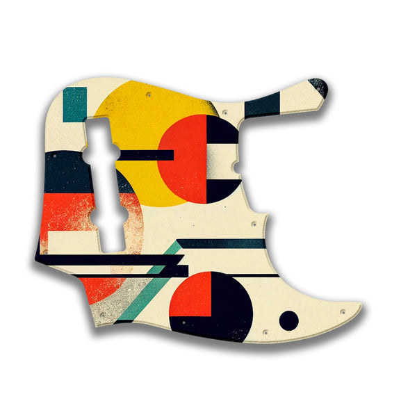 Fender Fender J Bass Deluxe 5 String (pre 2010) Profile Custom Pickguard Scratchplate ABSTRACT Design