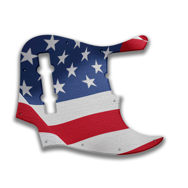 Fender Fender J Bass Deluxe 5 String (pre 2010) Profile Custom Pickguard Scratchplate Flag Design