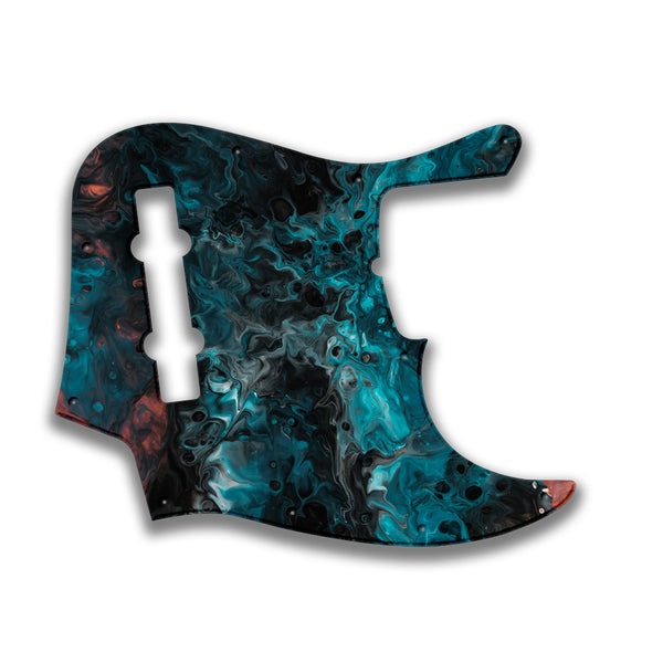 Fender Fender J Bass Deluxe 5 String (pre 2010) Profile Custom Pickguard Scratchplate SWIRL Design