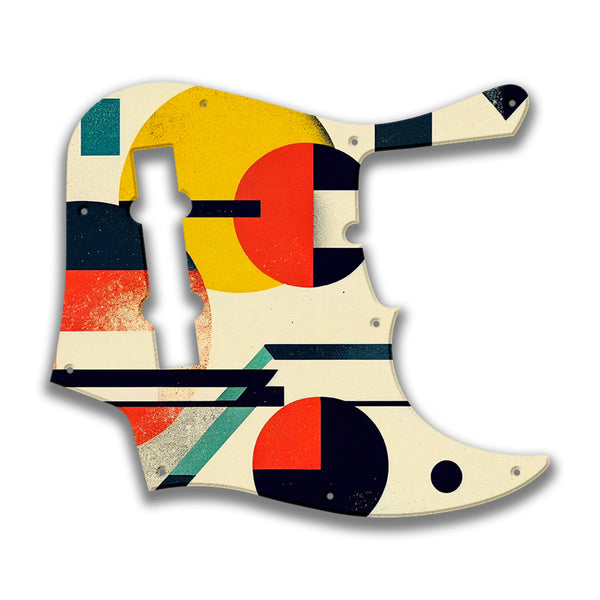 Fender Fender J Bass Deluxe 5 String (2010+) Profile Custom Pickguard Scratchplate ABSTRACT Design