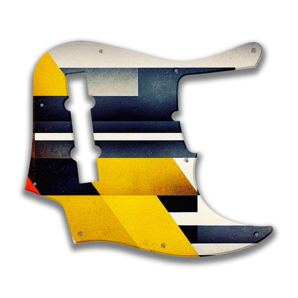 Fender Fender J Bass Deluxe 5 String (2010+) Profile Custom Pickguard Scratchplate ABSTRACT Design