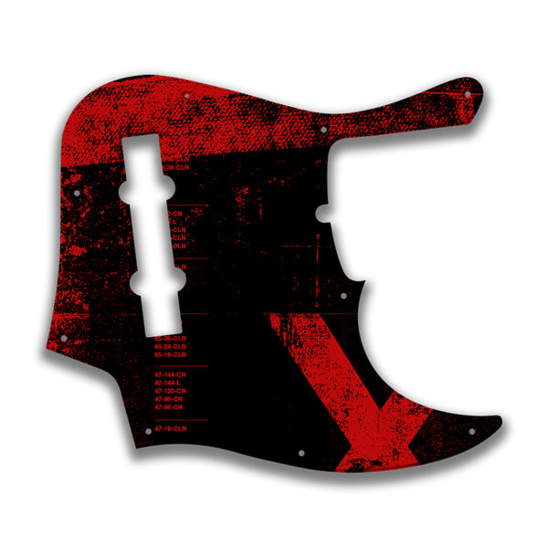 Fender Fender J Bass Deluxe 5 String (2010+) Profile Custom Pickguard Scratchplate ABSTRACT Design