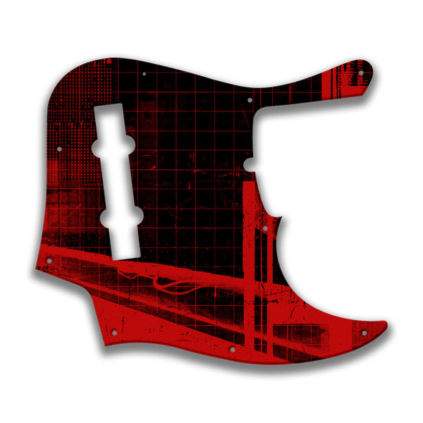 Fender Fender J Bass Deluxe 5 String (2010+) Profile Custom Pickguard Scratchplate ABSTRACT Design