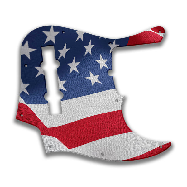 Fender Fender J Bass Deluxe 5 String (2010+) Profile Custom Pickguard Scratchplate Flag Design