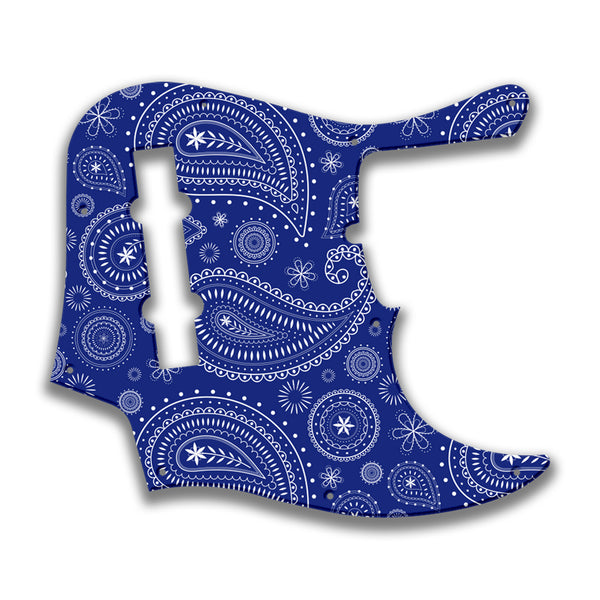 Fender Fender J Bass Deluxe 5 String (2010+) Profile Custom Pickguard Scratchplate Paisley Design