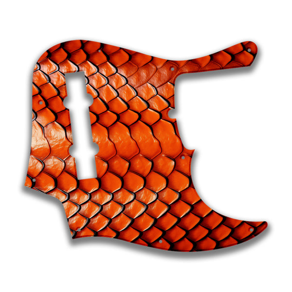 Fender Fender J Bass Deluxe 5 String (2010+) Profile Custom Pickguard Scratchplate Snake Design