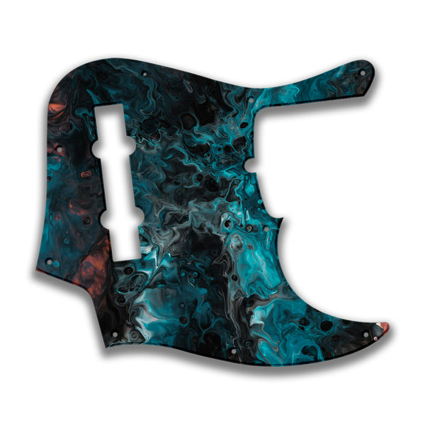 Fender Fender J Bass Deluxe 5 String (2010+) Profile Custom Pickguard Scratchplate SWIRL Design