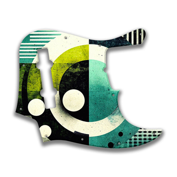 Fender Fender J Bass 5 String Deluxe Active V MIM Profile Custom Pickguard Scratchplate ABSTRACT Design