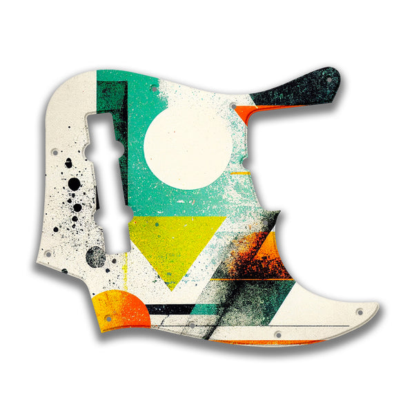 Fender Fender J Bass 5 String Deluxe Active V MIM Profile Custom Pickguard Scratchplate ABSTRACT Design