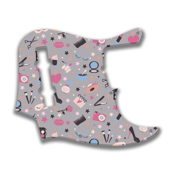 Fender Fender J Bass 5 String Deluxe Active V MIM Profile Custom Pickguard Scratchplate GIRLY Design