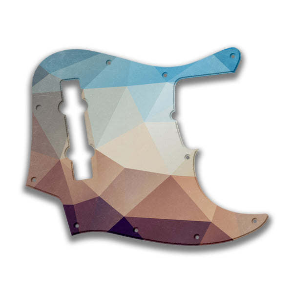 Fender Fender J Bass 5 String Deluxe Active V MIM Profile Custom Pickguard Scratchplate POLYGON Design