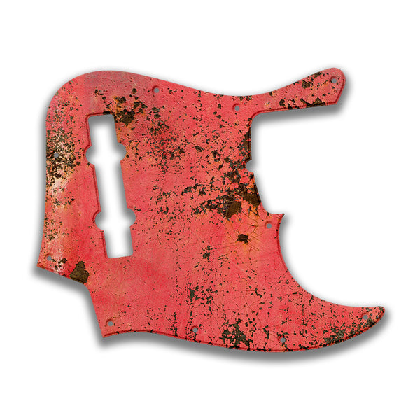 Fender Fender J Bass 5 String Deluxe Active V MIM Profile Custom Pickguard Scratchplate Rust Design