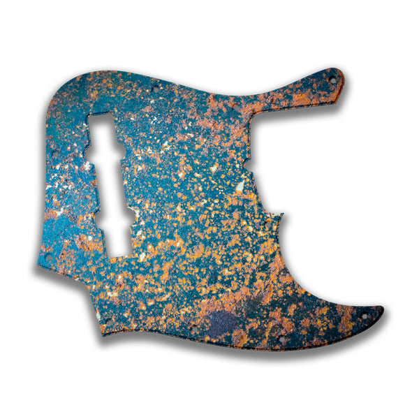 Fender Fender J Bass 5 String Deluxe Active V MIM Profile Custom Pickguard Scratchplate Rust Design