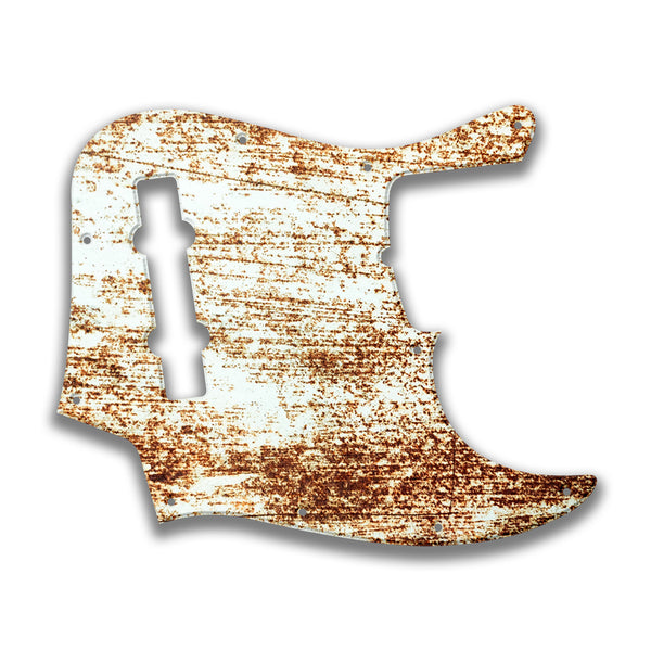 Fender Fender J Bass 5 String Deluxe Active V MIM Profile Custom Pickguard Scratchplate Rust Design