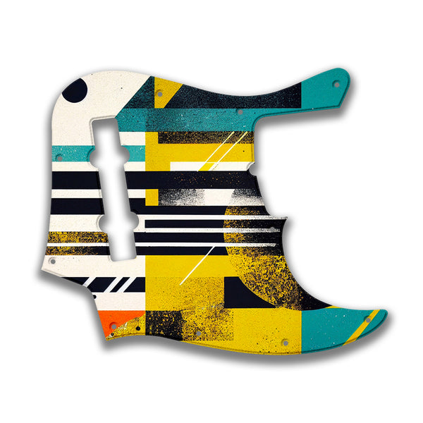 Fender Fender J Bass 5 String Standard Profile Custom Pickguard Scratchplate ABSTRACT Design