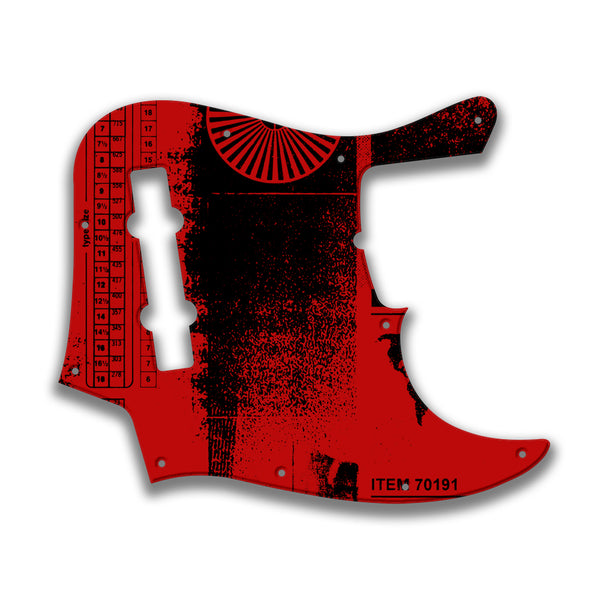 Fender Fender J Bass 5 String Standard Profile Custom Pickguard Scratchplate ABSTRACT Design