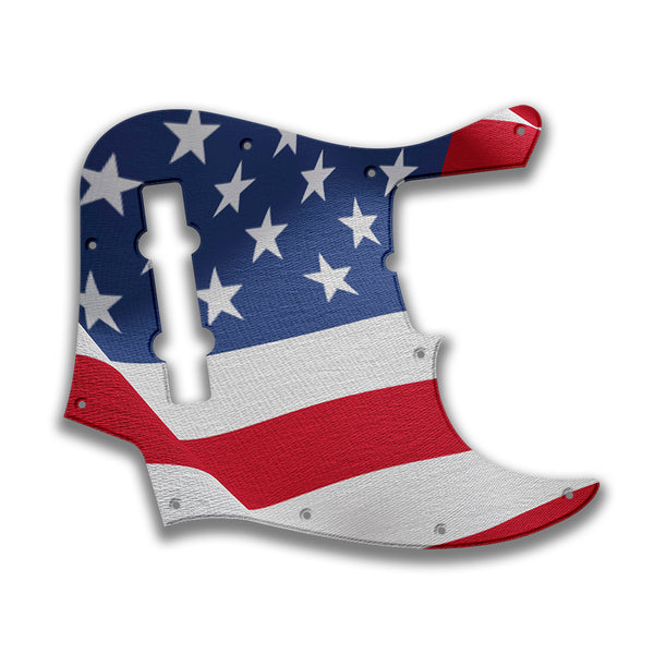 Fender Fender J Bass 5 String Standard Profile Custom Pickguard Scratchplate Flag Design