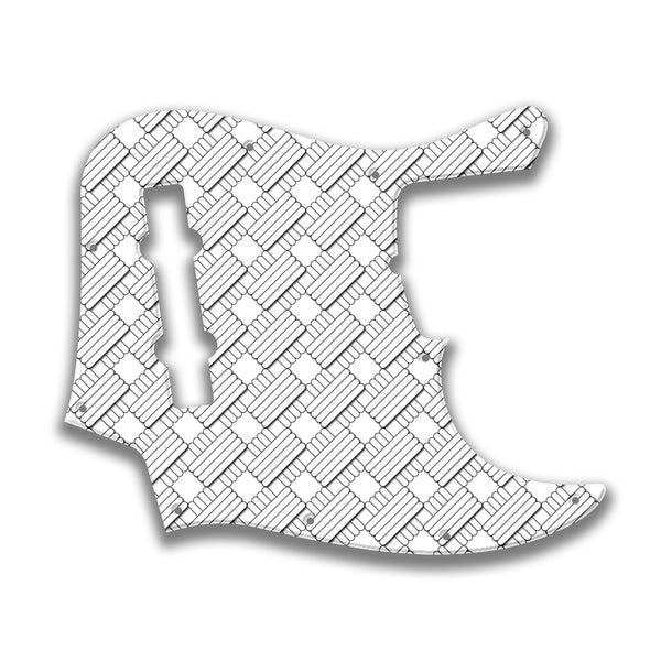 Fender Fender J Bass 5 String Standard Profile Custom Pickguard Scratchplate GEOMETRIC Design