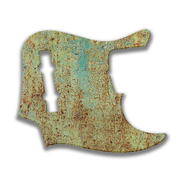 Fender Fender J Bass 5 String Standard Profile Custom Pickguard Scratchplate Rust Design