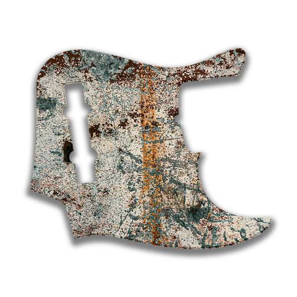 Fender Fender J Bass 5 String Standard Profile Custom Pickguard Scratchplate Rust Design