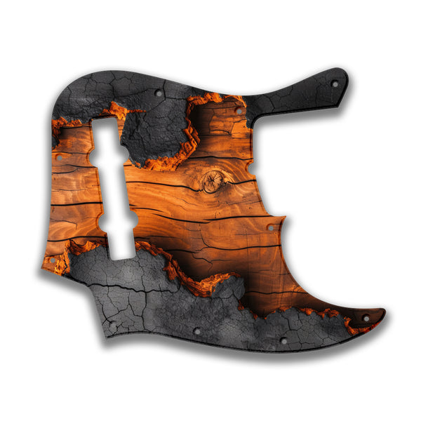 Fender Fender J Bass 5 String Standard Profile Custom Pickguard Scratchplate Wood Design