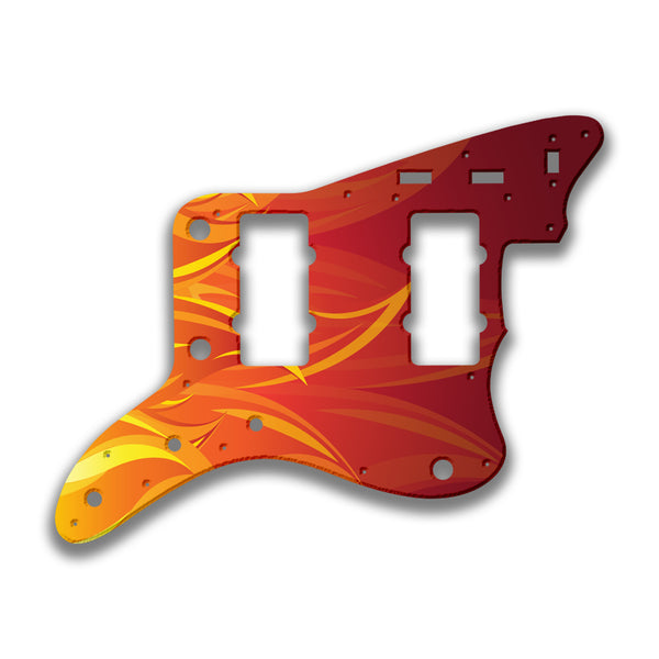 Fender Fender Jazzmaster Profile B Custom Pickguard Scratchplate Fire Design