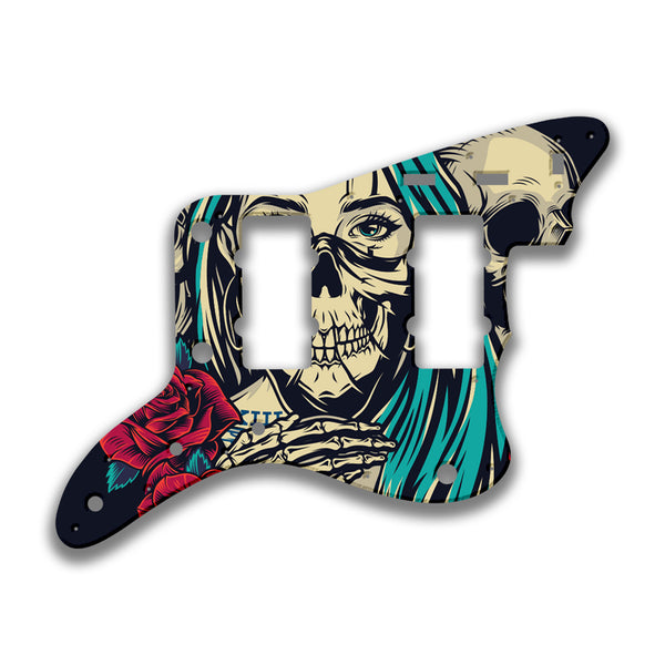 Fender Fender Jazzmaster Profile B Custom Pickguard Scratchplate Skull Design