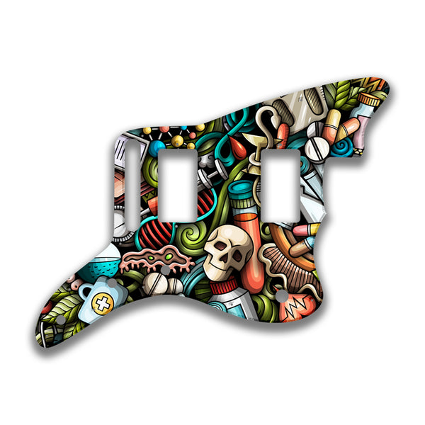 Fender Fender Jazzmaster HH Player Series Profile Custom Pickguard Scratchplate CYBERPUNK Design