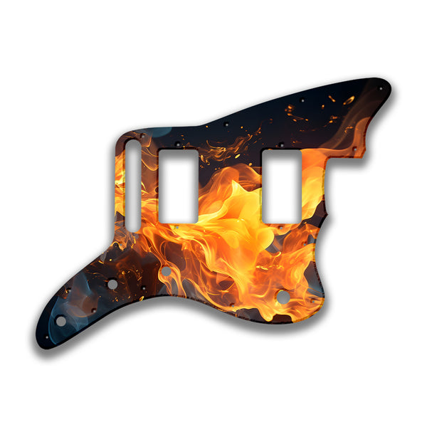 Fender Fender Jazzmaster HH Player Series Profile Custom Pickguard Scratchplate Fire Design