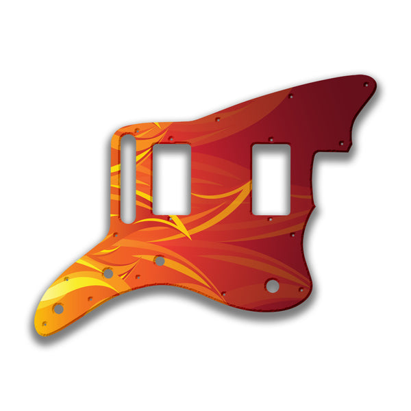 Fender Fender Jazzmaster HH Player Series Profile Custom Pickguard Scratchplate Fire Design